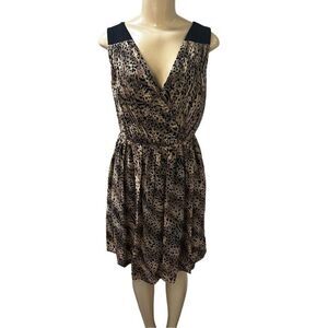 NWT Adrianna Papell Animal leopard print Evening Dress 6 petite